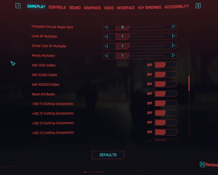 Cyberpunk 2077 "RED Cheat Menu от thisisdumbtodownload: Редактор игрока, предметов, транспорта и мира"