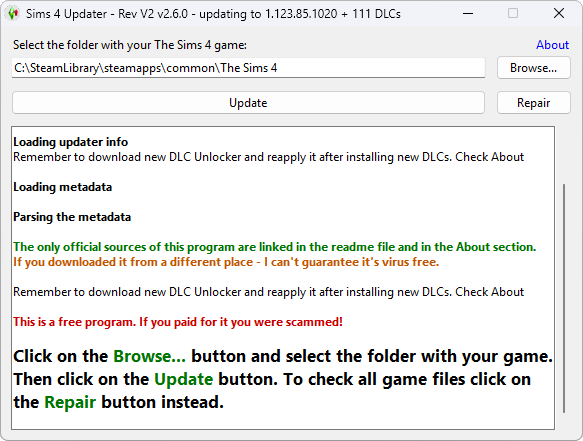 The Sims 4 "DLC Updater" [1.124.55.1030] {Anadius / aaros}