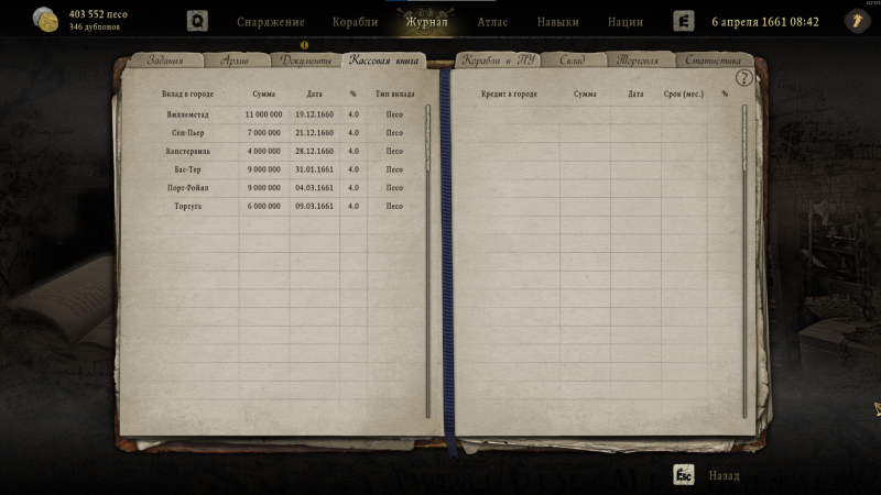 Caribbean Legend "Сохранение - Пиратская Сага" [ver. 1.8.0]
