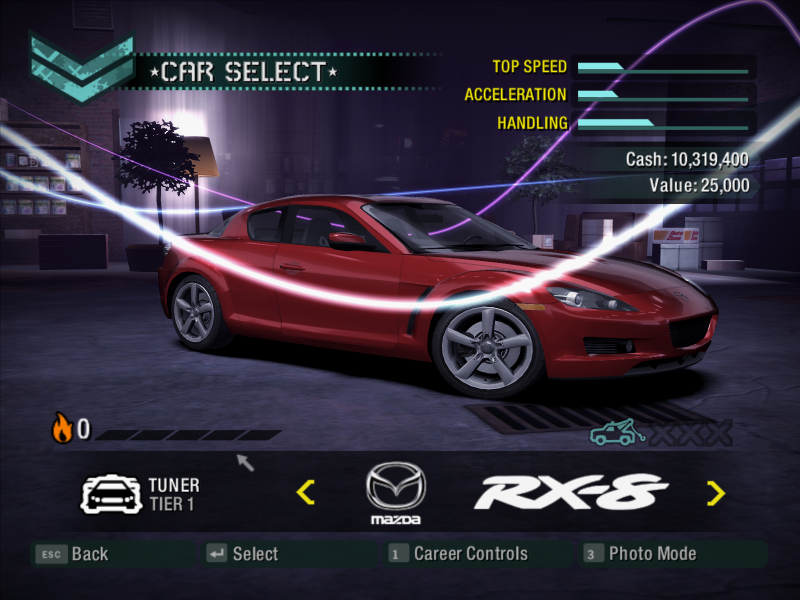 Need For Speed: Carbon "Сохранение - Сломанный сейв 5 машин в гараже много денег 0% карьеры"