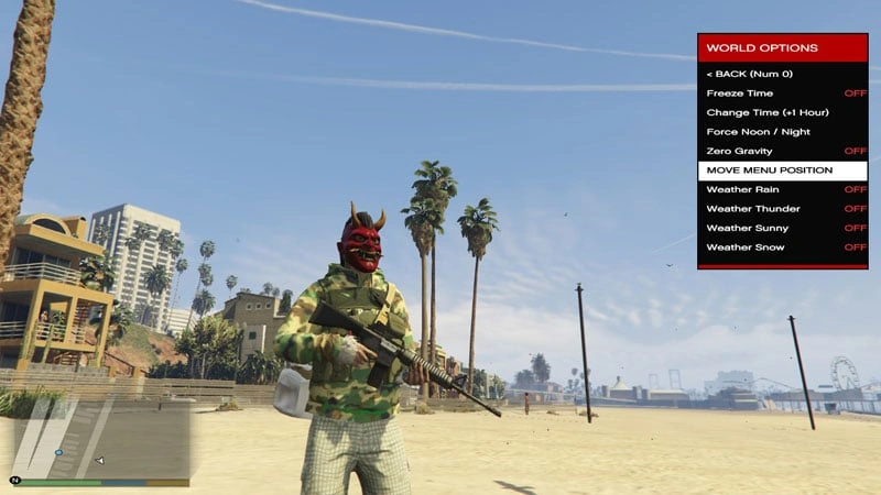Grand Theft Auto 5 "New JJ Menu Trainer от Atolon: Редактор игрока, оружия, транспорта, мира и телепорт"