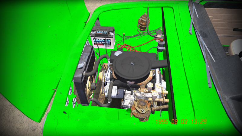 My Summer Car КВЕСТ "Сохранение - Ваз 21011 1978 годов ярко салатового цвета