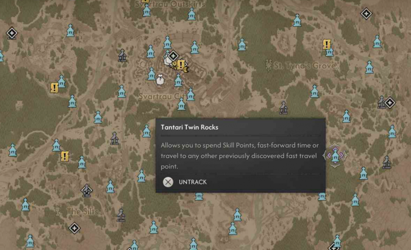 Где найти все святилища в The Blood of Dawnwalker - точки быстрого перемещения