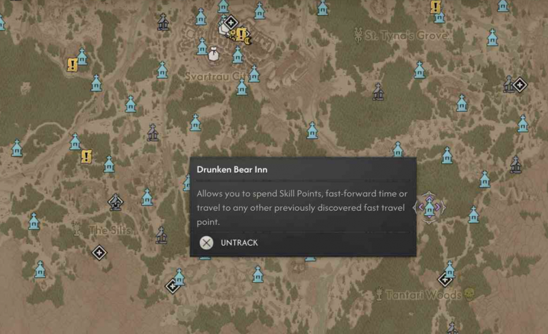 Где найти все святилища в The Blood of Dawnwalker - точки быстрого перемещения