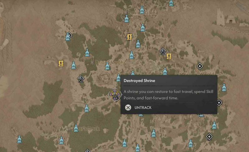 Где найти все святилища в The Blood of Dawnwalker - точки быстрого перемещения