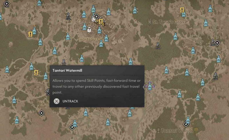 Где найти все святилища в The Blood of Dawnwalker - точки быстрого перемещения