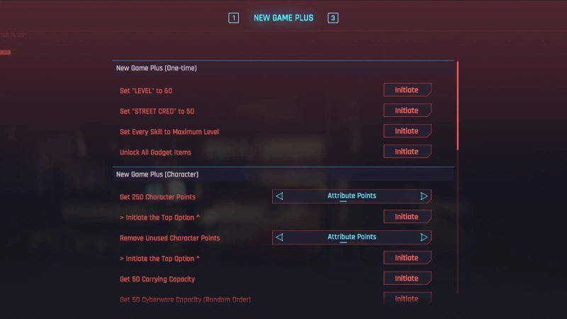 Cyberpunk 2077 "Чит-Меню от MidasVertex: Редактор игрока и предметов"