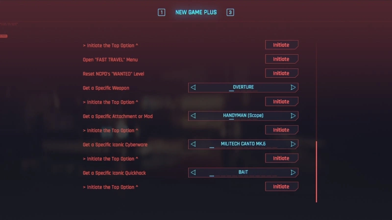 Cyberpunk 2077 "Чит-Меню от MidasVertex: Редактор игрока и предметов"