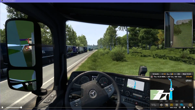Как исправить баг с зеркалами в Euro Truck Simulator 2