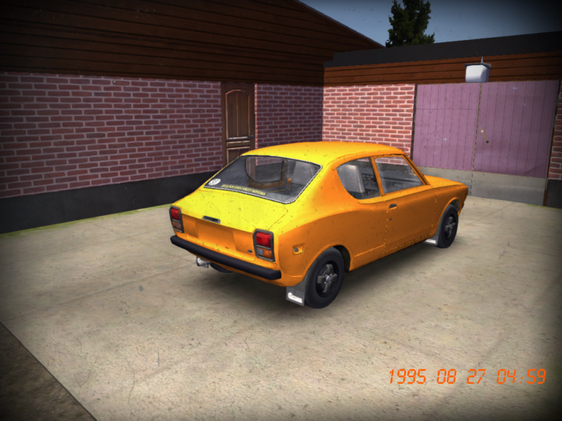 My Summer Car "Сохранение - стоковая Satsuma на ходу, полный бак, техосмотр пройден, много денег"